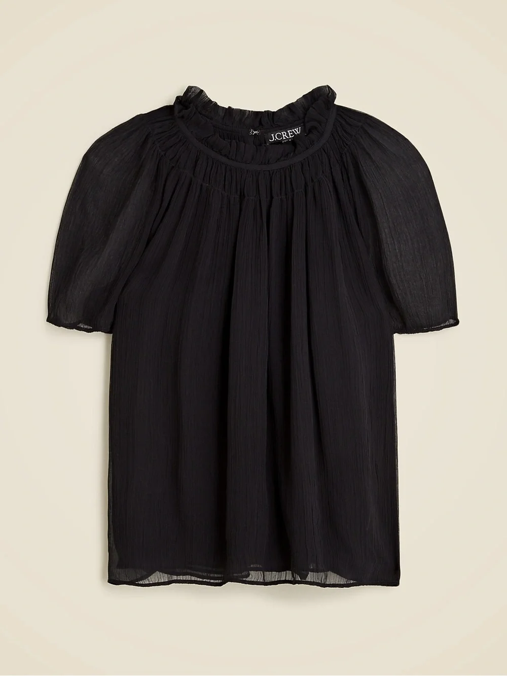 J Crew Crinkle Chiffon smocked top - Picture 1 of 6